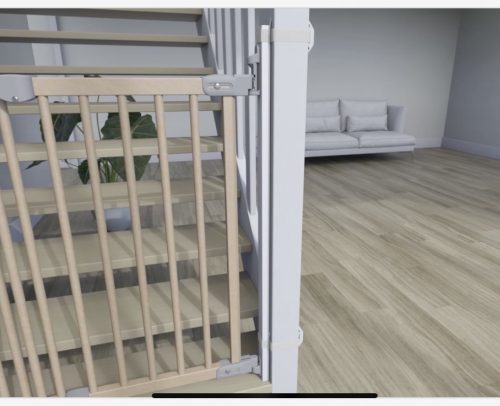 Ajtórács rögzítő adapter korláthoz