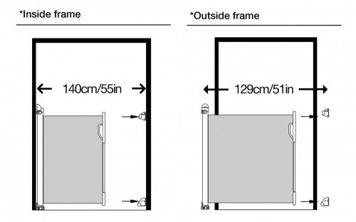 Dreambaby Roll-up hálós védőkapu (max. 140 cm)