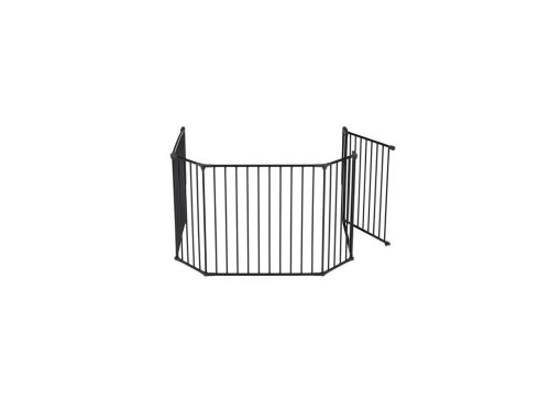 Babydan Térelválasztó, lépcsőrács, kandallórács -  XL-es méret, fekete (max. 270 cm)