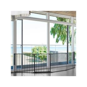   Babydan Térelválasztó, lépcsőrács, kandallórács - XXL-es méret, fekete  (max. 350 cm)