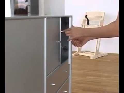 Kiiktatható szekrény- és fiókzár 