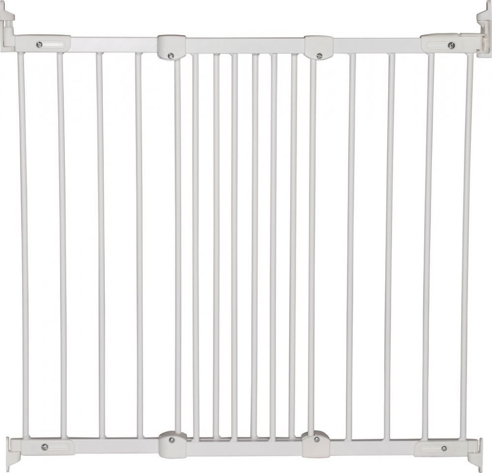 Image of Babydan Flexi Fit FÉM ajtórács, babarács - fehér (67-105,5 cm)