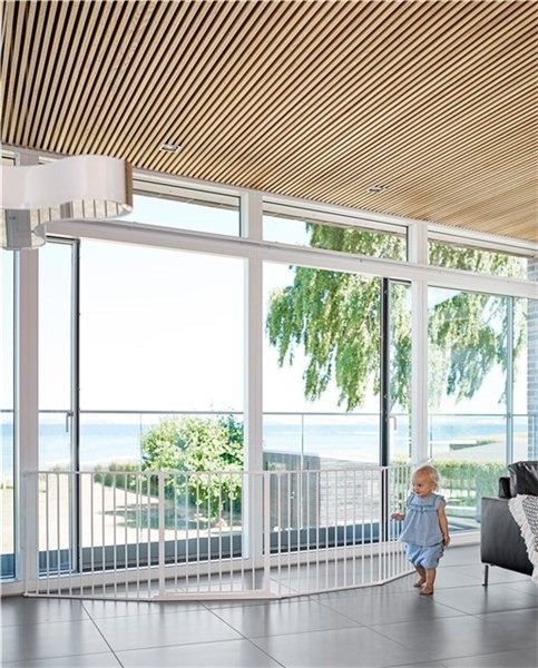 Image of Babydan Térelválasztó, lépcsőrács, kandallórács - XXL-es méret, fehér (max. 350 cm)